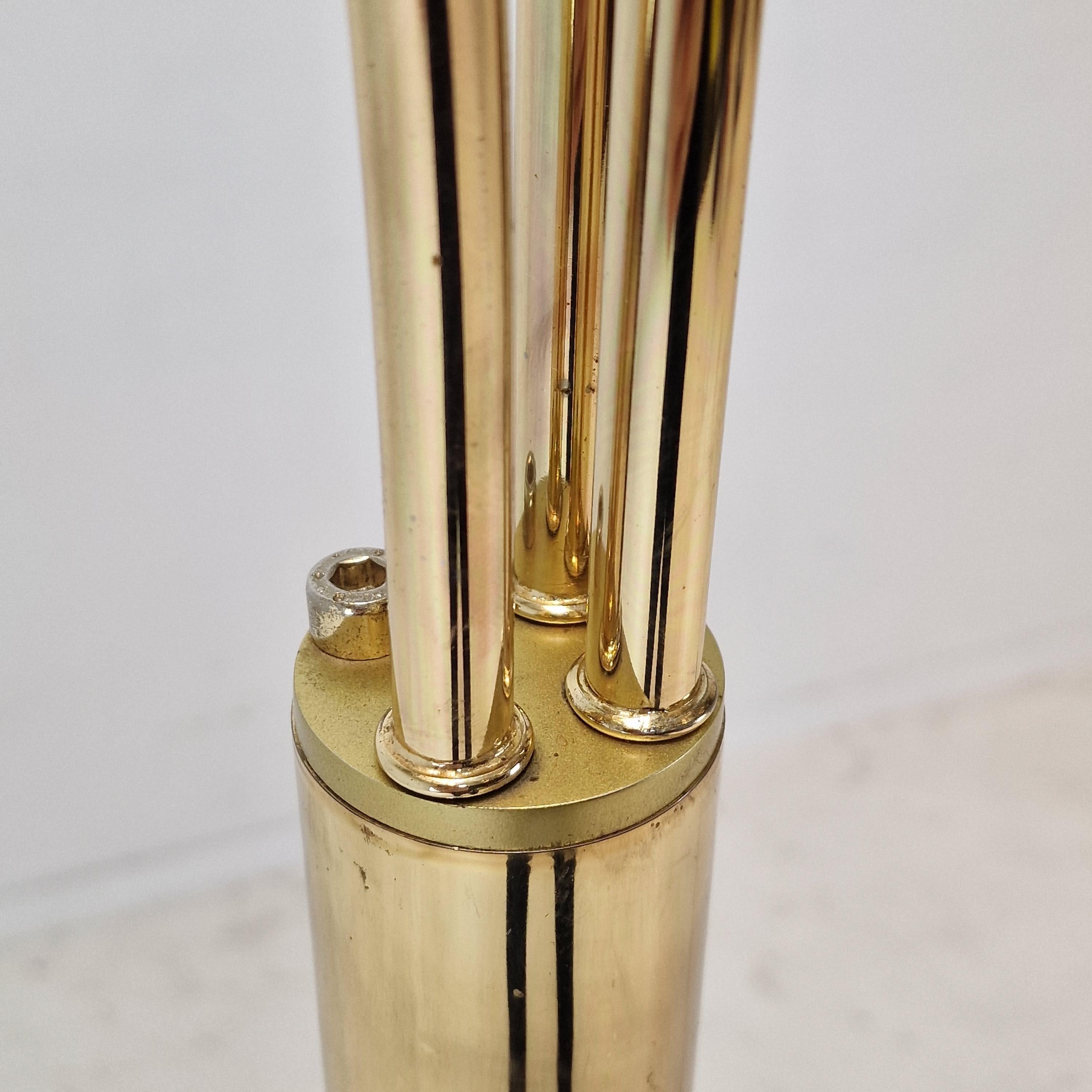 Mid Century Floor Lamp With Brass, Germany 1970's For Sale 8
