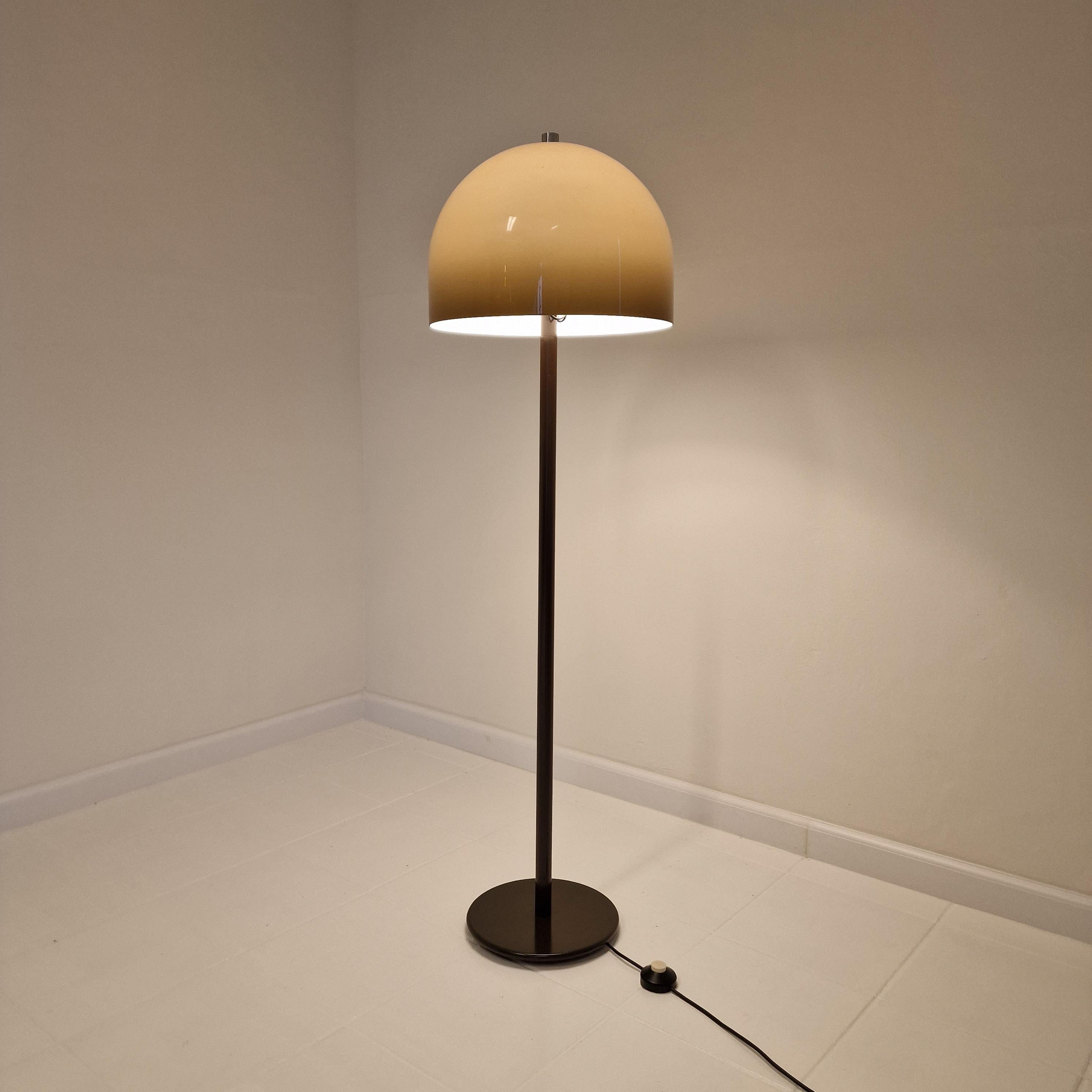 Metal Mid Century Floor Lamp With By Van Doorn, The Netherlands 1970's