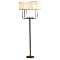 Lampada da terra del metà secolo con bracci a candelabro degli anni '40