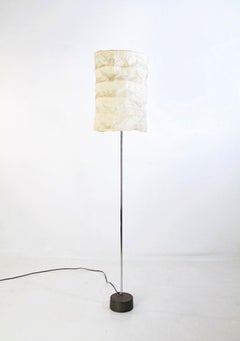 Midcentury Floor Lamp with Paper Lampshade Italy