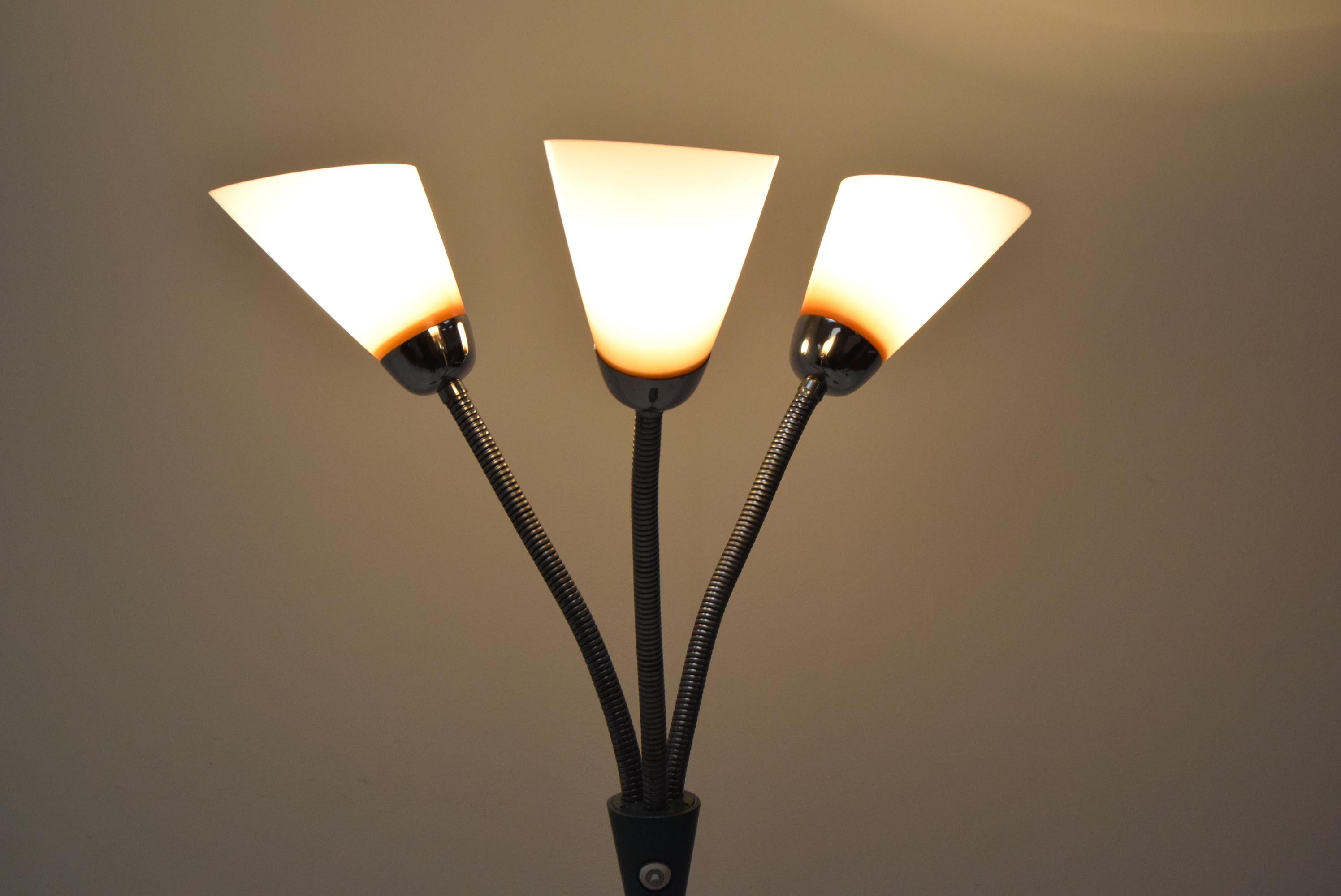 Mid-Century Floor Lamp, Adjustable Shades, 1960's For Sale 4