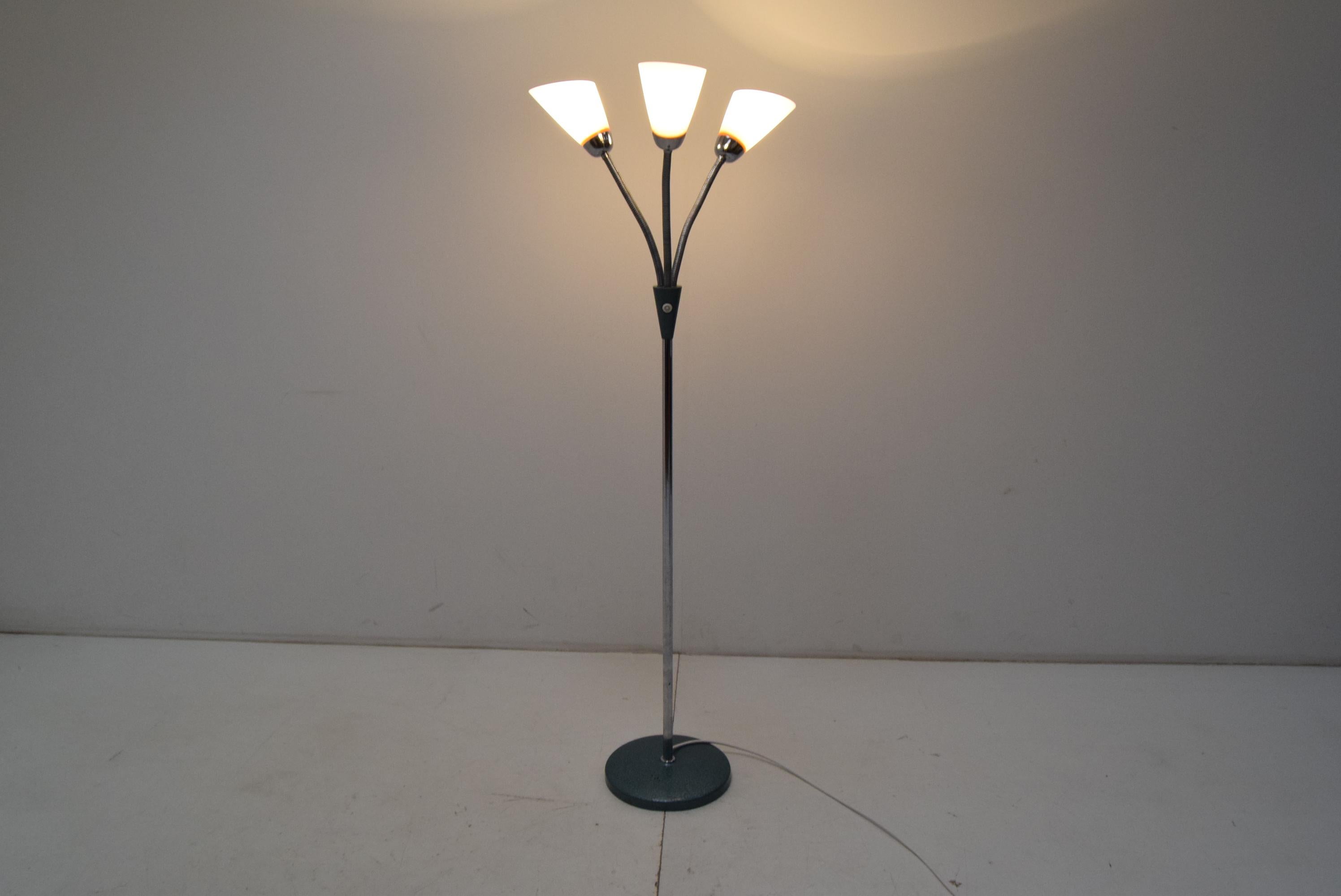 Mid-Century Floor Lamp, Adjustable Shades, 1960's For Sale 5
