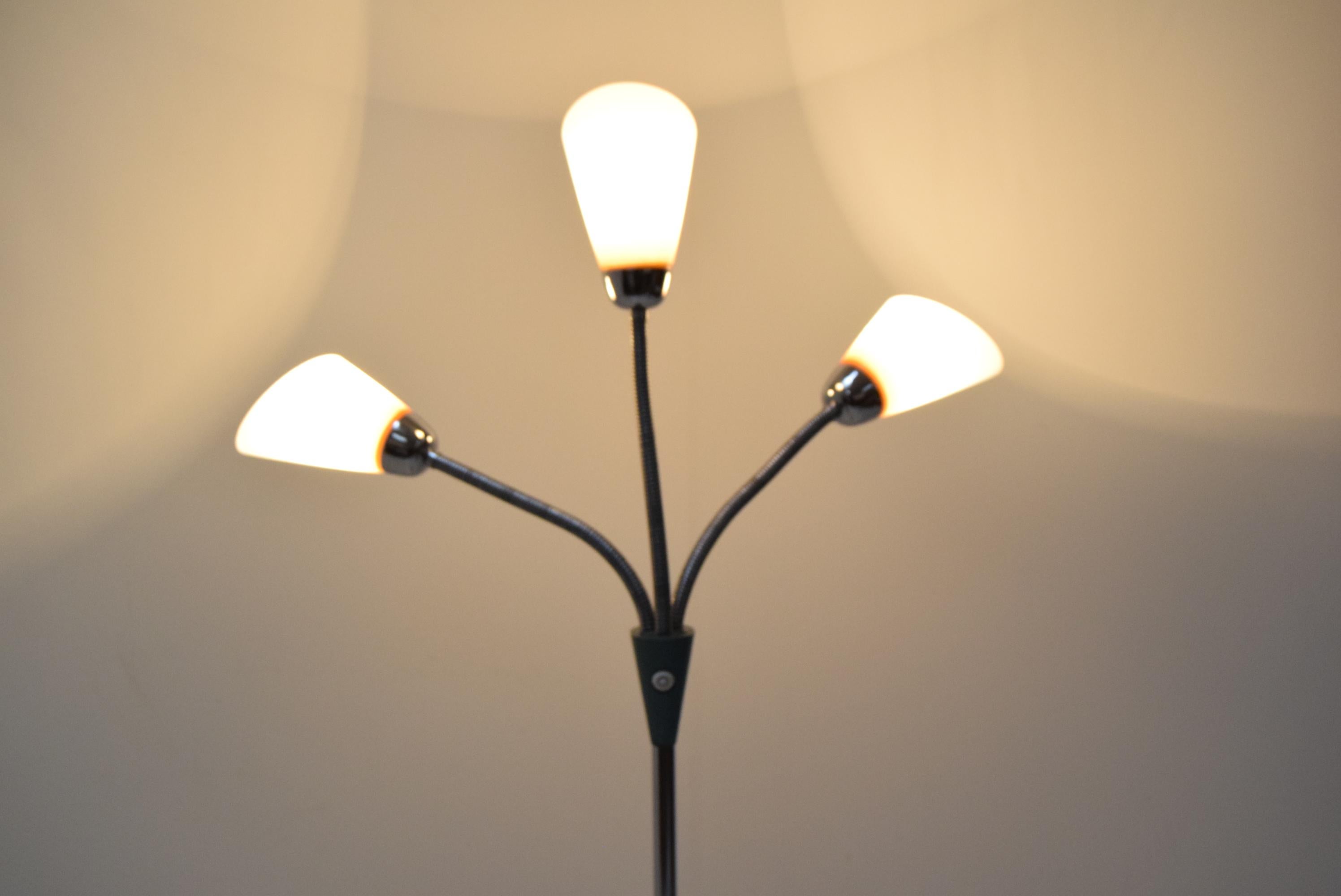 Mid-Century Floor Lamp, Adjustable Shades, 1960's For Sale 7