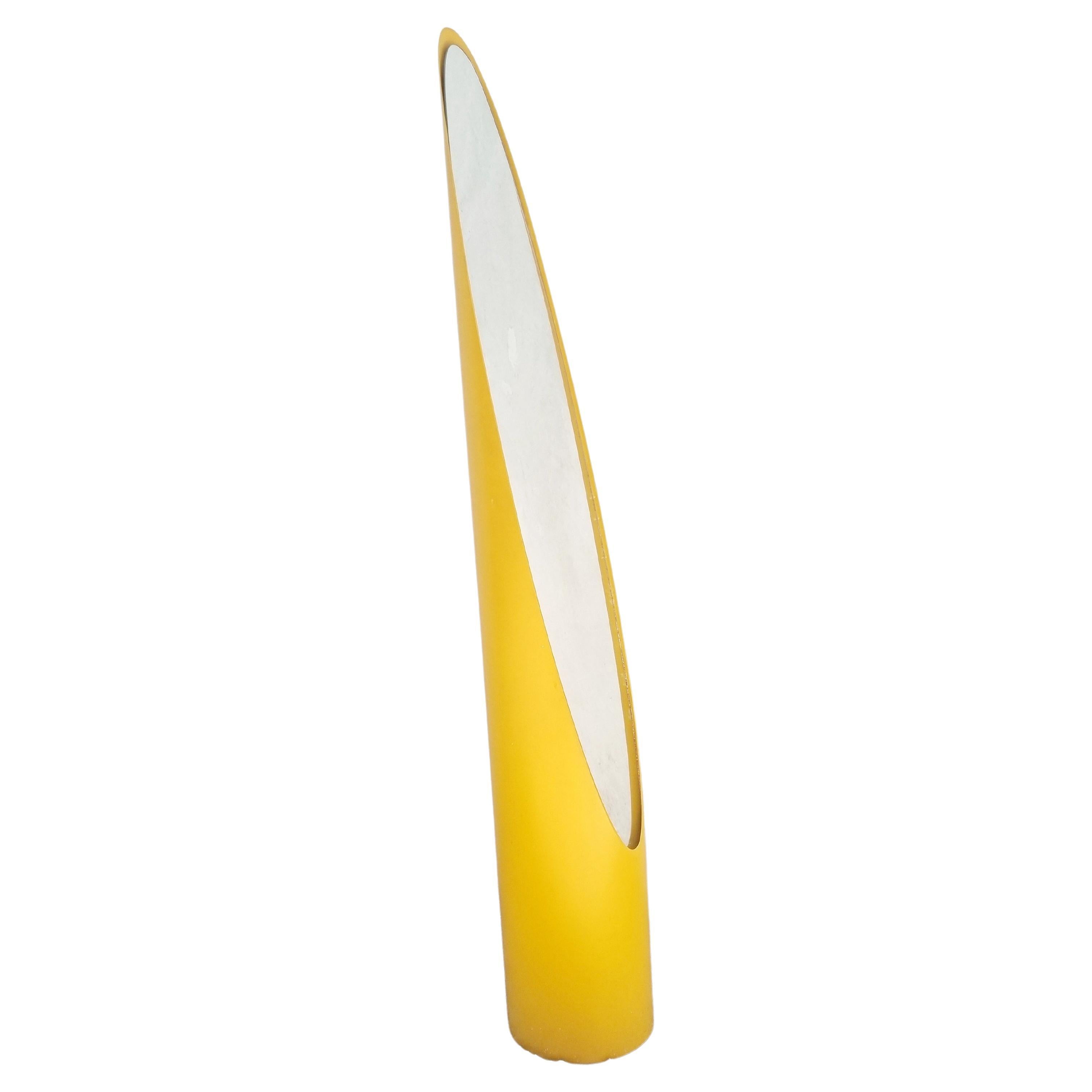 Mid Century Floor Mirror, Model Unghia Designed by Rodolfo Bonetto, Italy 70s