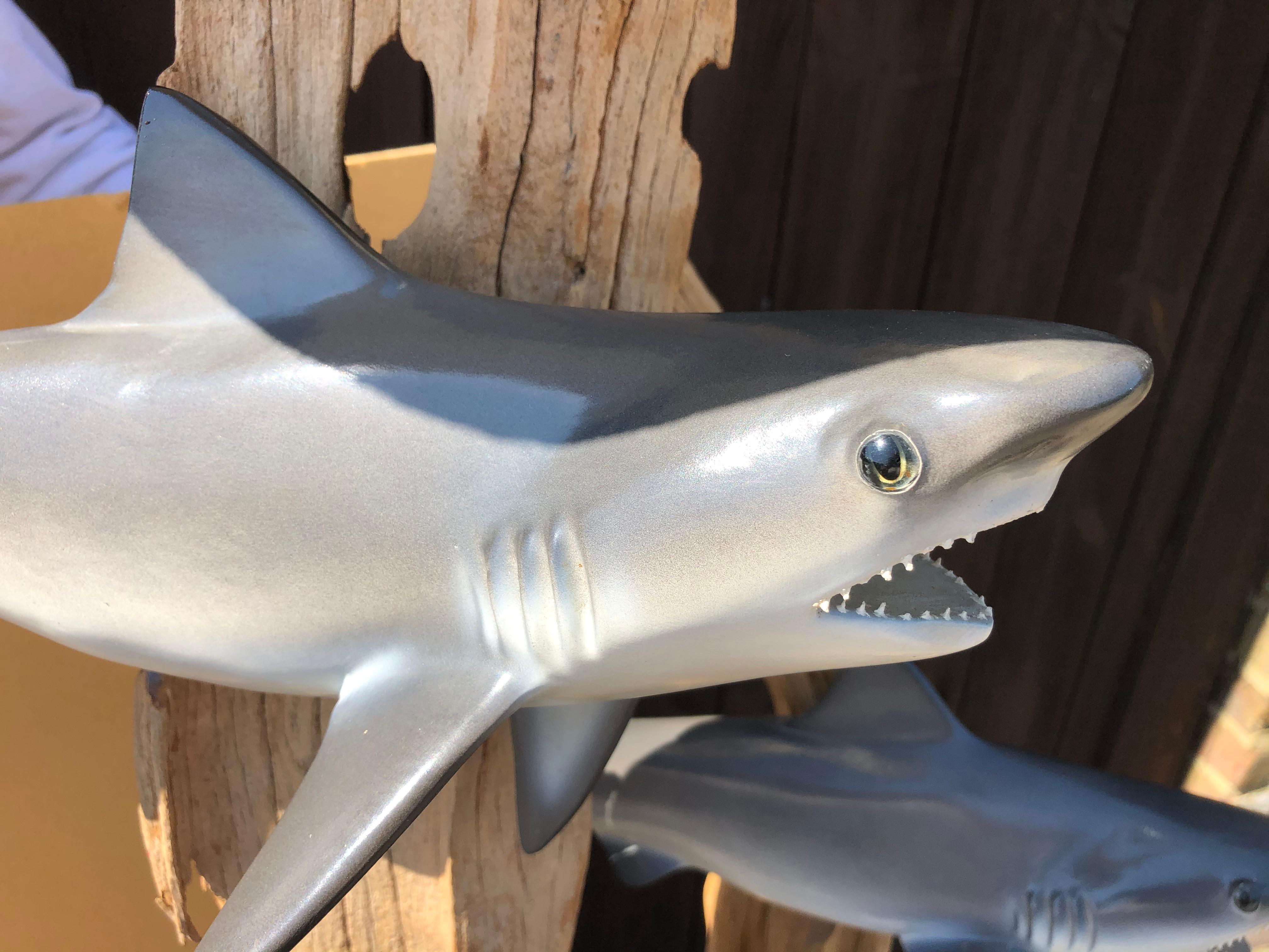 Lampadaire du milieu du siècle avec des requins, années 1960, États-Unis, propriété de John Enwistle. en vente 7