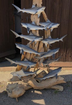 Mid Century Floor Standing Lamp with Sharks, 1960s USA owned by John Enwistle