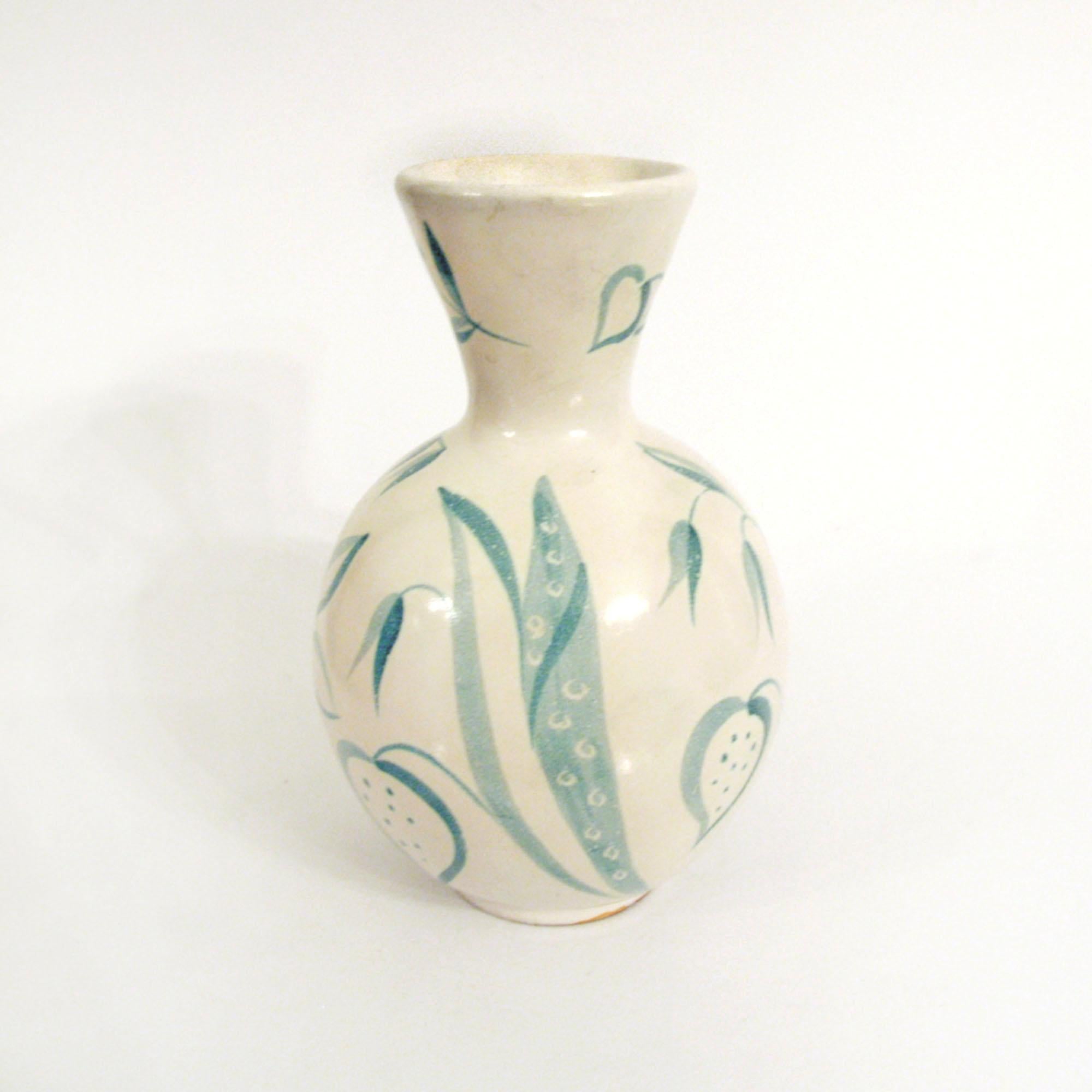 Mid-Century Modern Vase à fleurs du milieu du siècle Ekeby Anna-Lisa Thomson, années 1940, Suède en vente