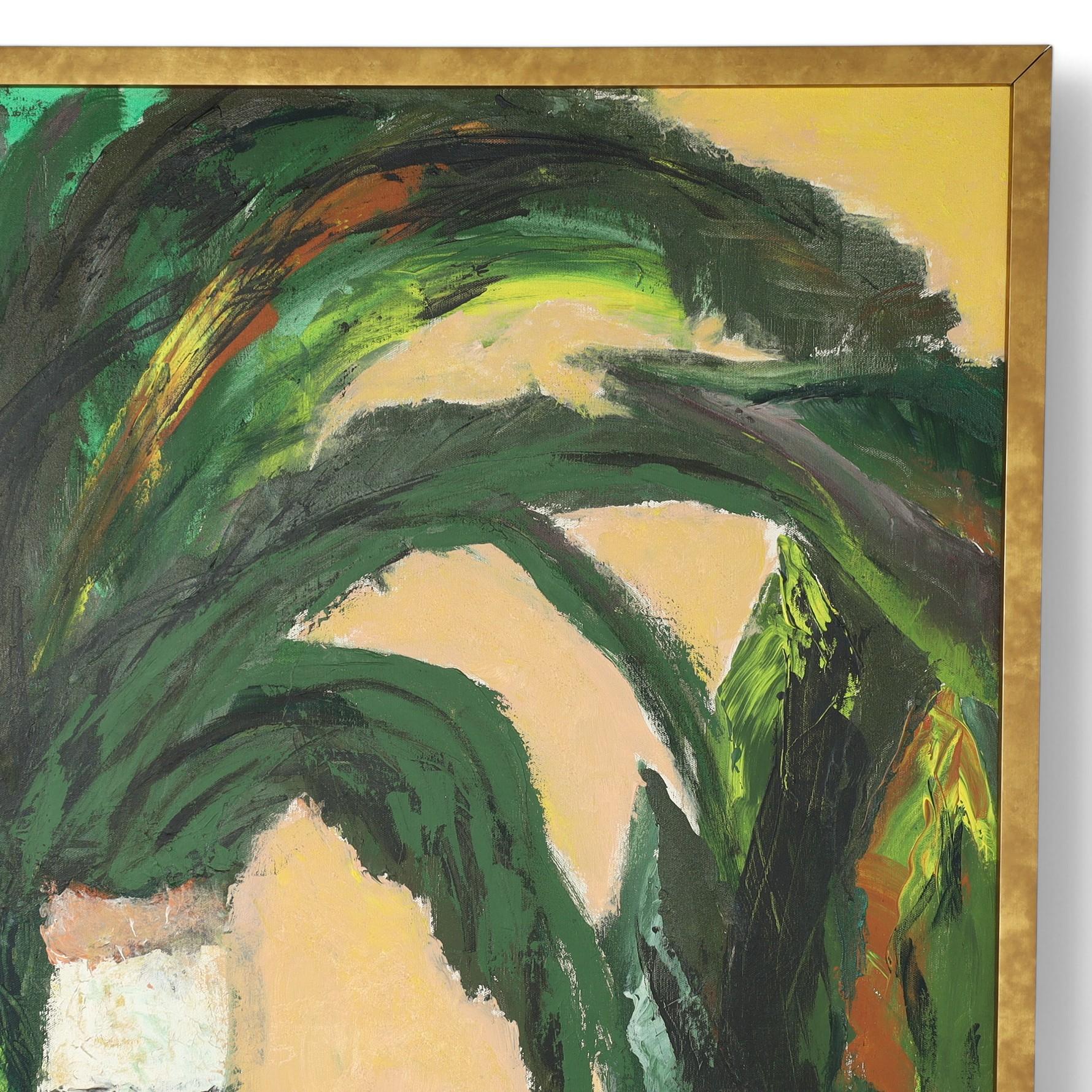 Expressionist Mid Century Floral Still Life Signed Springer For Sale