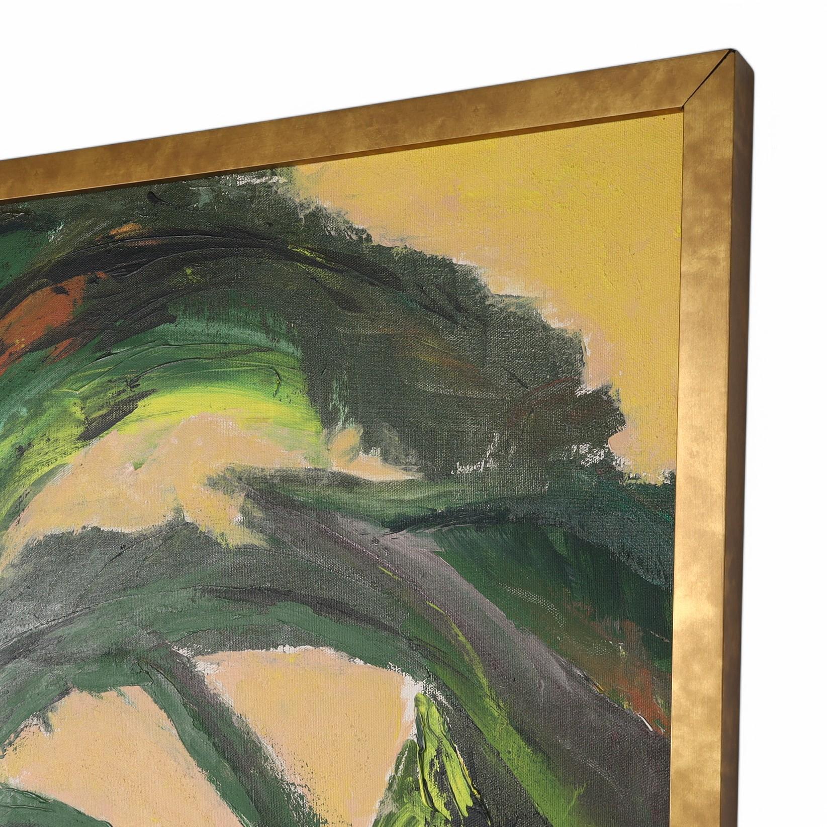 Canvas Mid Century Floral Still Life Signed Springer For Sale