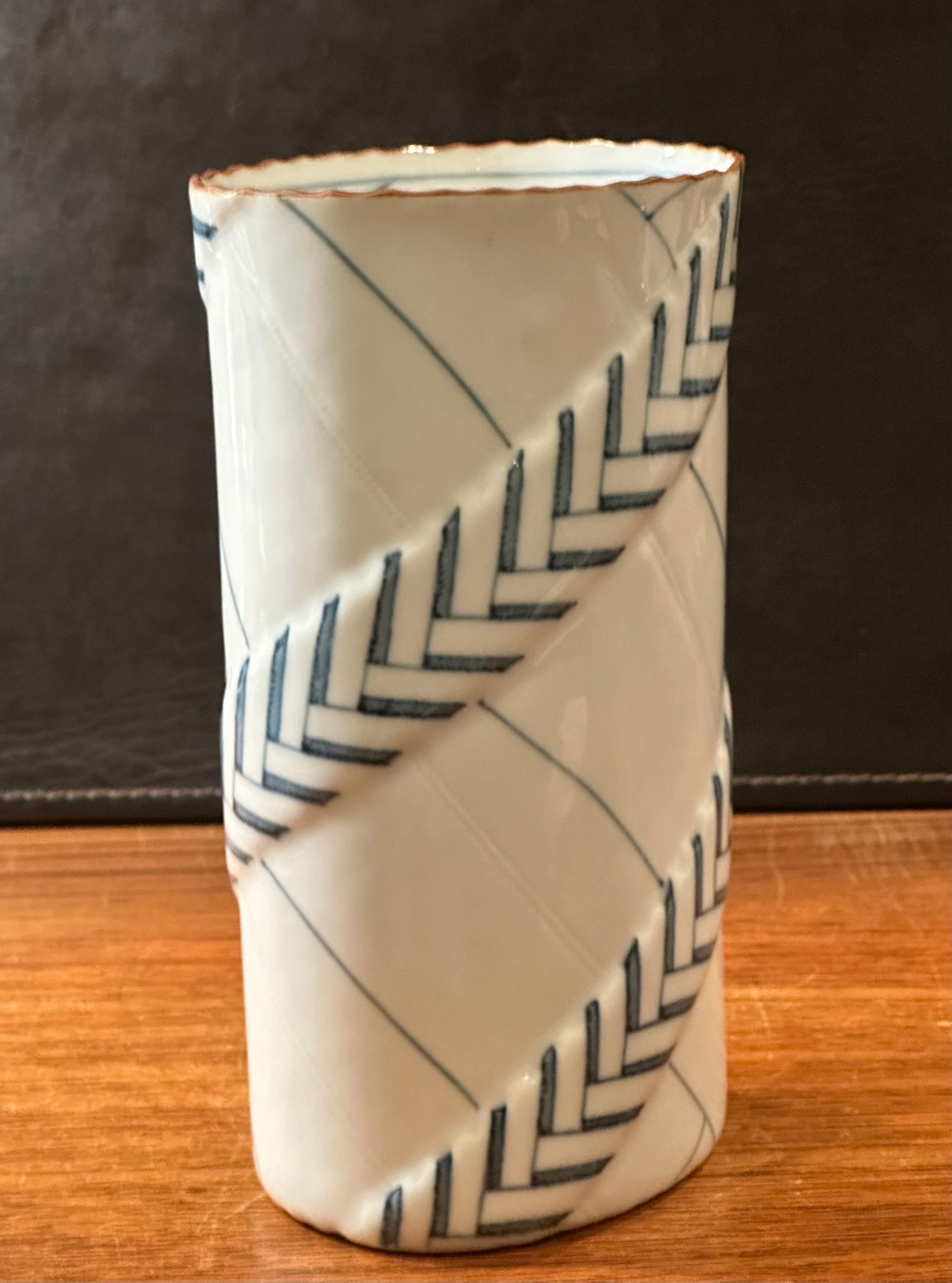 Mid-Century Modern Mid-Century Florena Porcelain Vase by Anne Marie Trolle for Royal Copenhagen