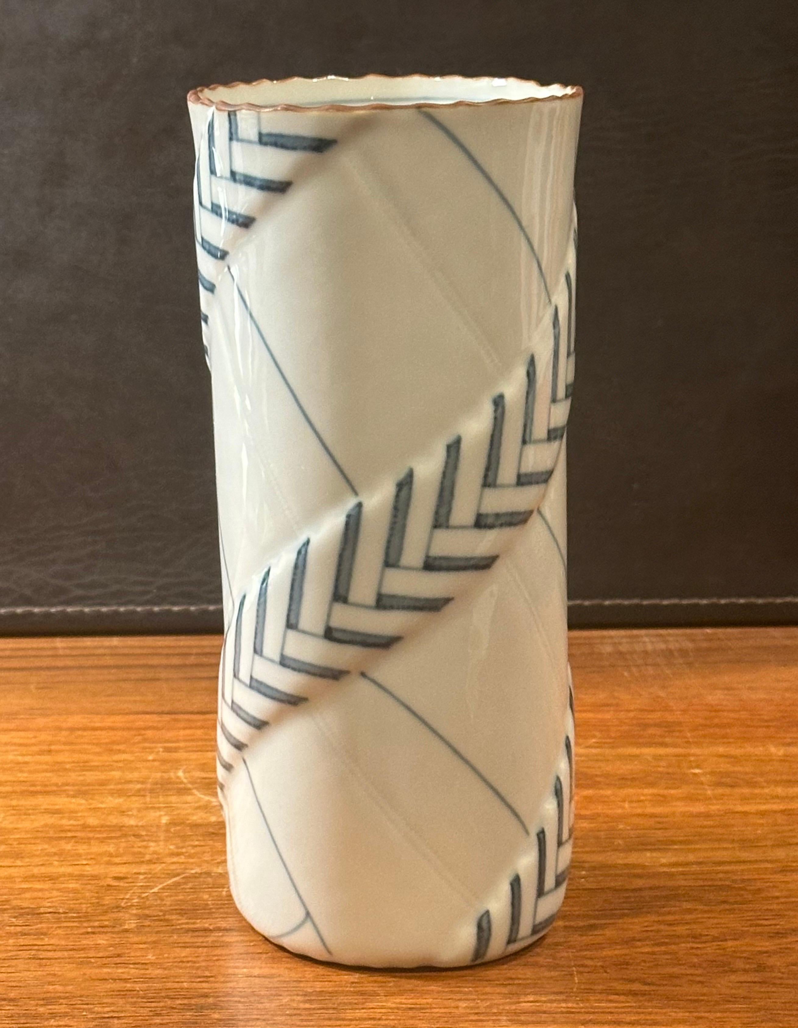Danish Mid-Century Florena Porcelain Vase by Anne Marie Trolle for Royal Copenhagen