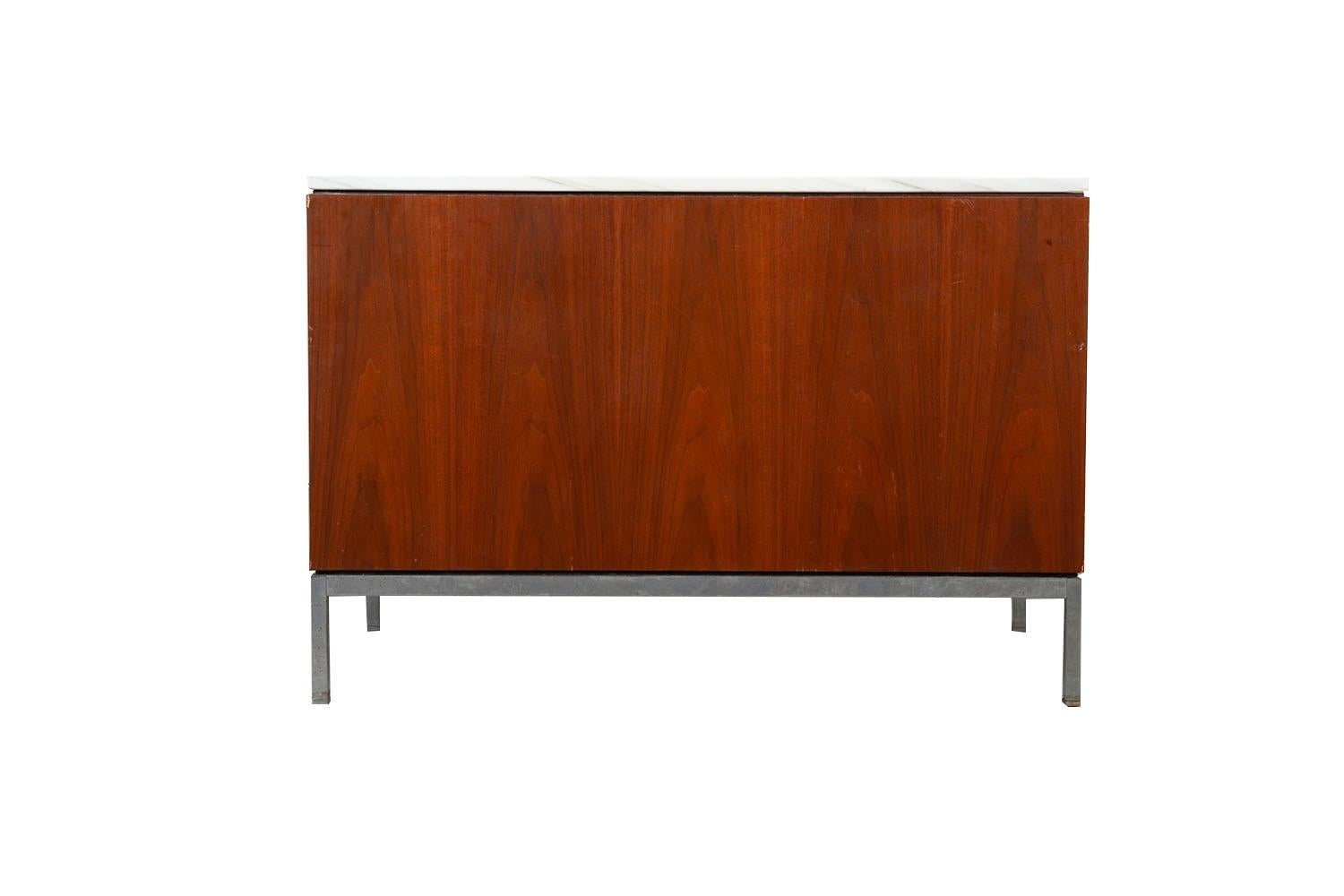 Mid-Century Florence Knoll Marble Top Four Drawer File Cabinet 5