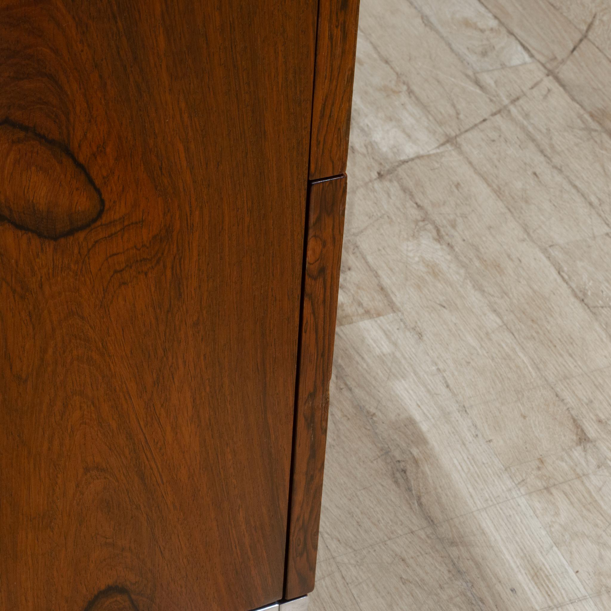 Mid-century Florence Knoll Rosewood Credenza with Travertine Top c.1950-1970 9