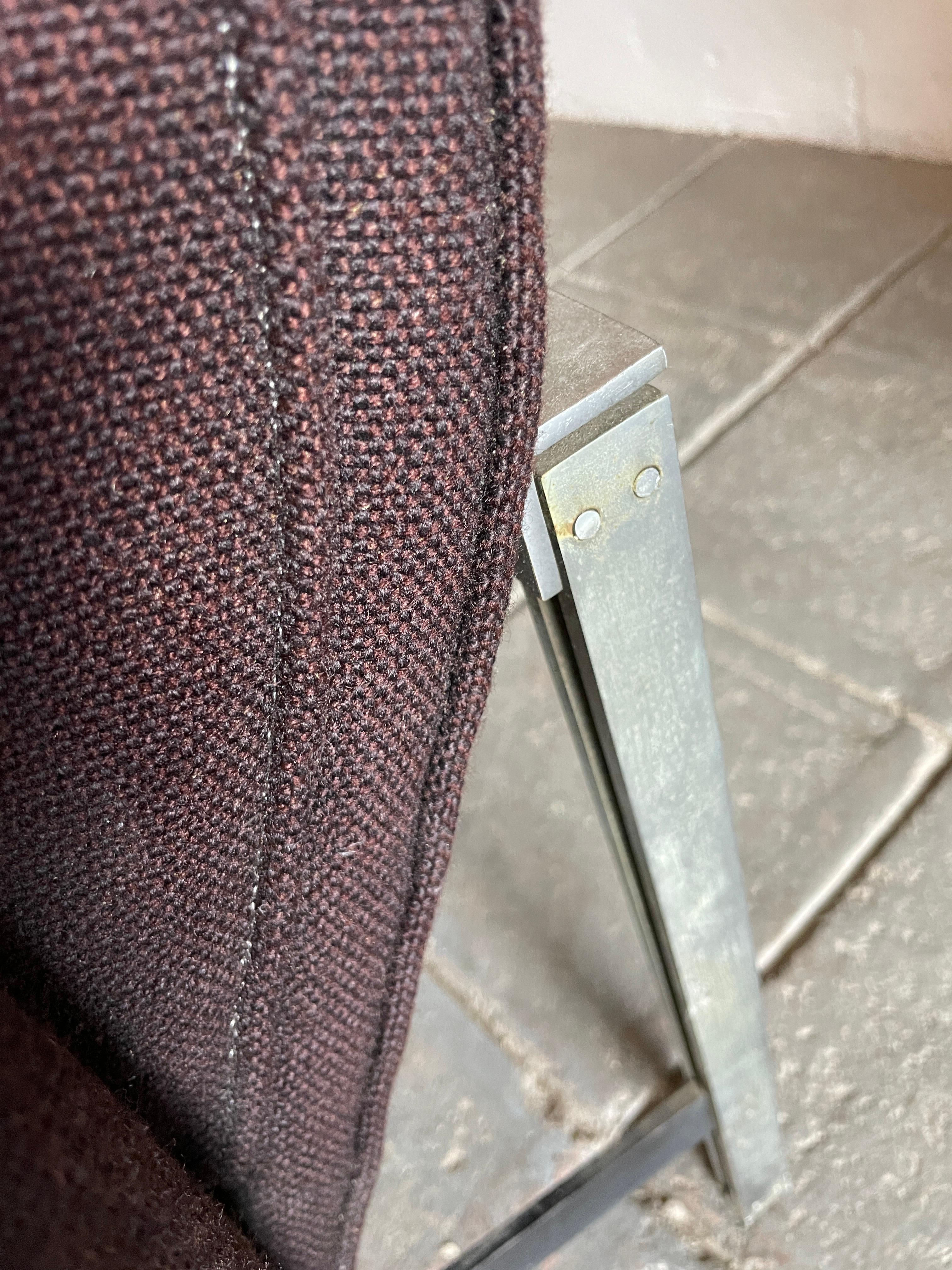 Woven Mid century Florence Knoll Sofa #57 Parallel Bar System - needs upholstery For Sale