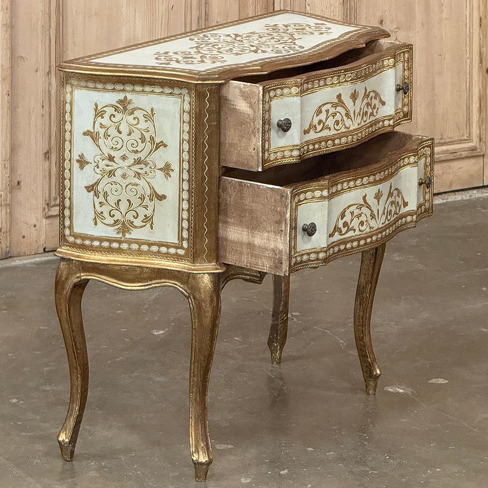 Mid-Century Florentine Commodini ~ Petite Chest of Drawers For Sale 7
