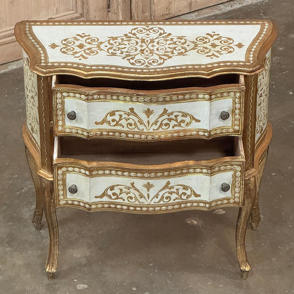 Mid-Century Florentine Commodini ~ Petite Chest of Drawers For Sale 8