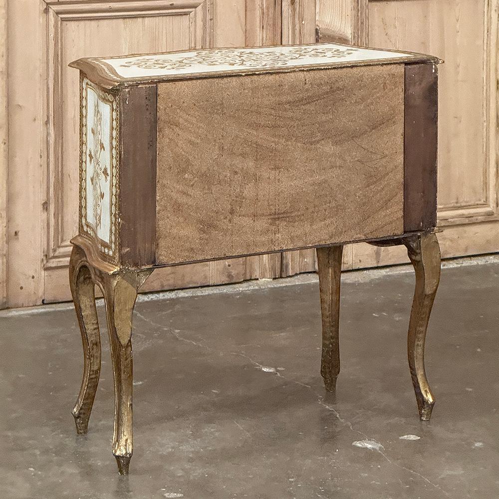 Mid-Century Florentine Commodini ~ Petite Chest of Drawers For Sale 11