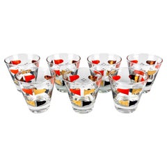 Verres à shot Florentine du milieu du siècle par Anchor Hocking, lot de 7
