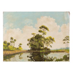 Mid Century Florida Highwaymen Painting