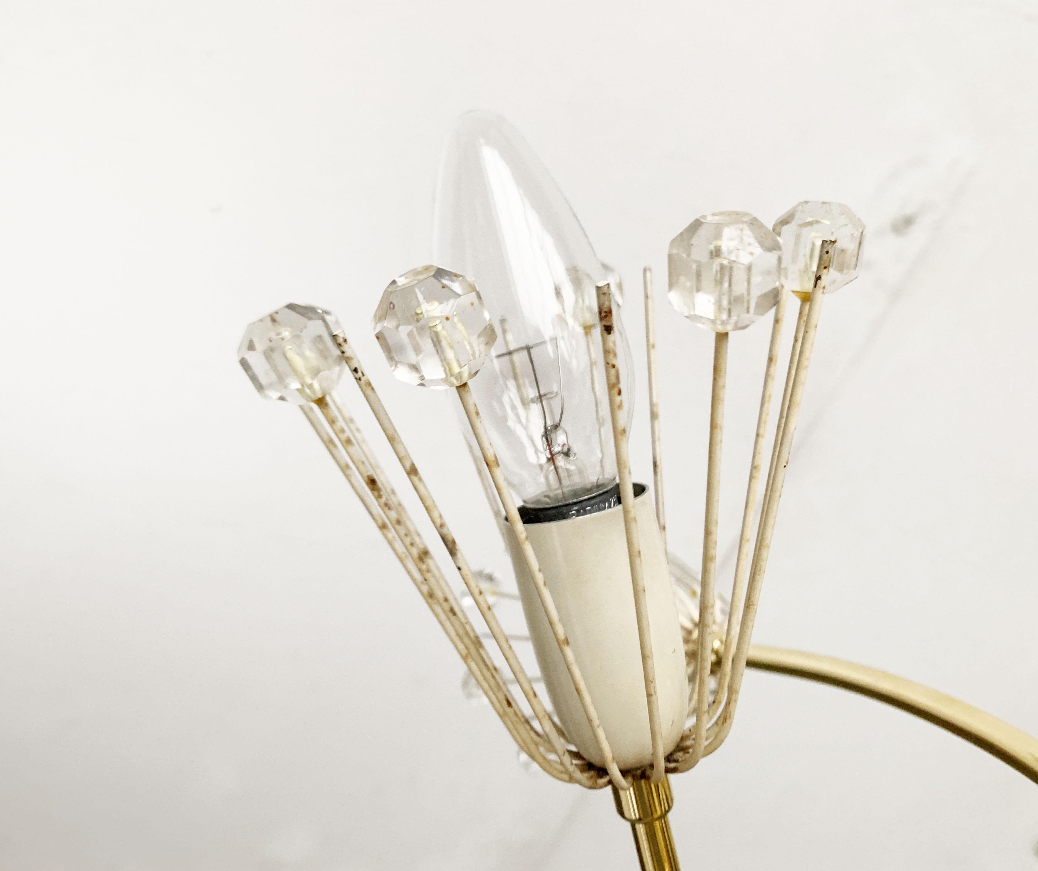 Mid-Century Flower Chandelier by Emil Stejnar for Rupert Nikoll Vienna Austria For Sale 9