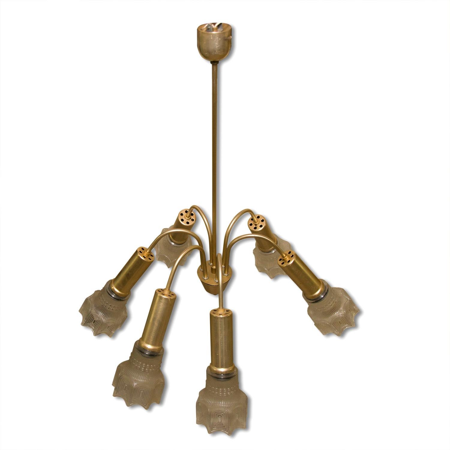 Brutalist Flower Shaped Hanging Lamp, Czechoslovakia, 1970s For Sale 6