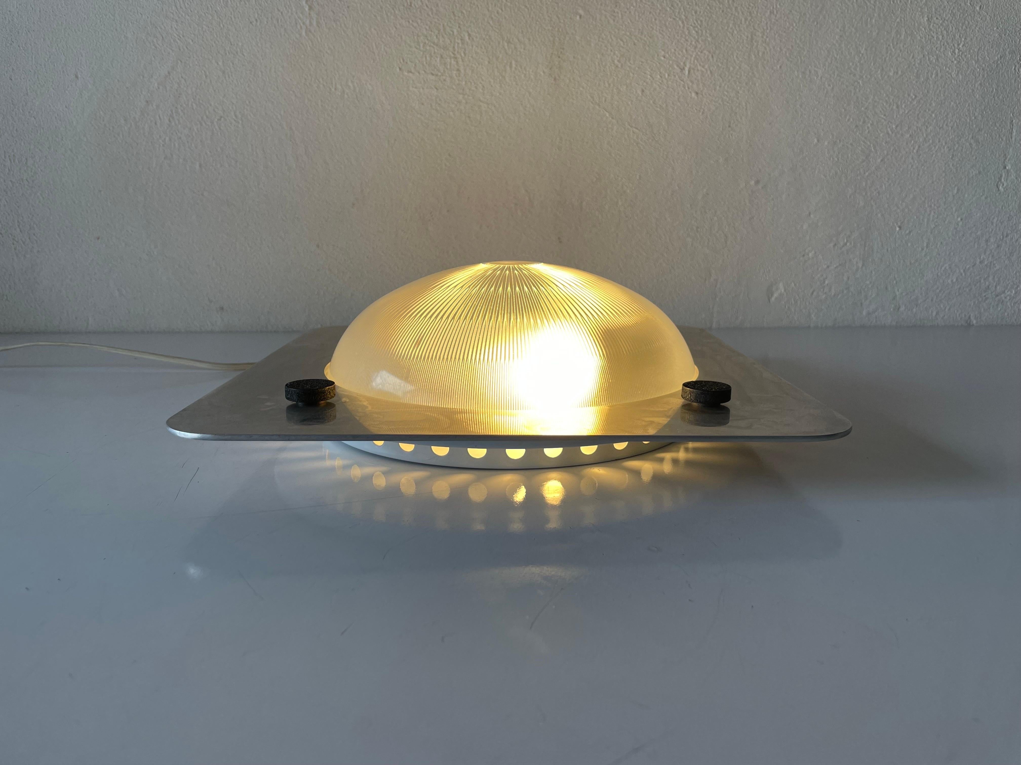 Mid-Century Flush Mount Ceiling Lamp or Sconce by Lamperti, 1950s, Italy For Sale 5