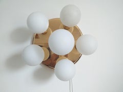 Midcentury Flush Mount, Ceiling or Wall lamp Sputnik, Germany, 1970s
