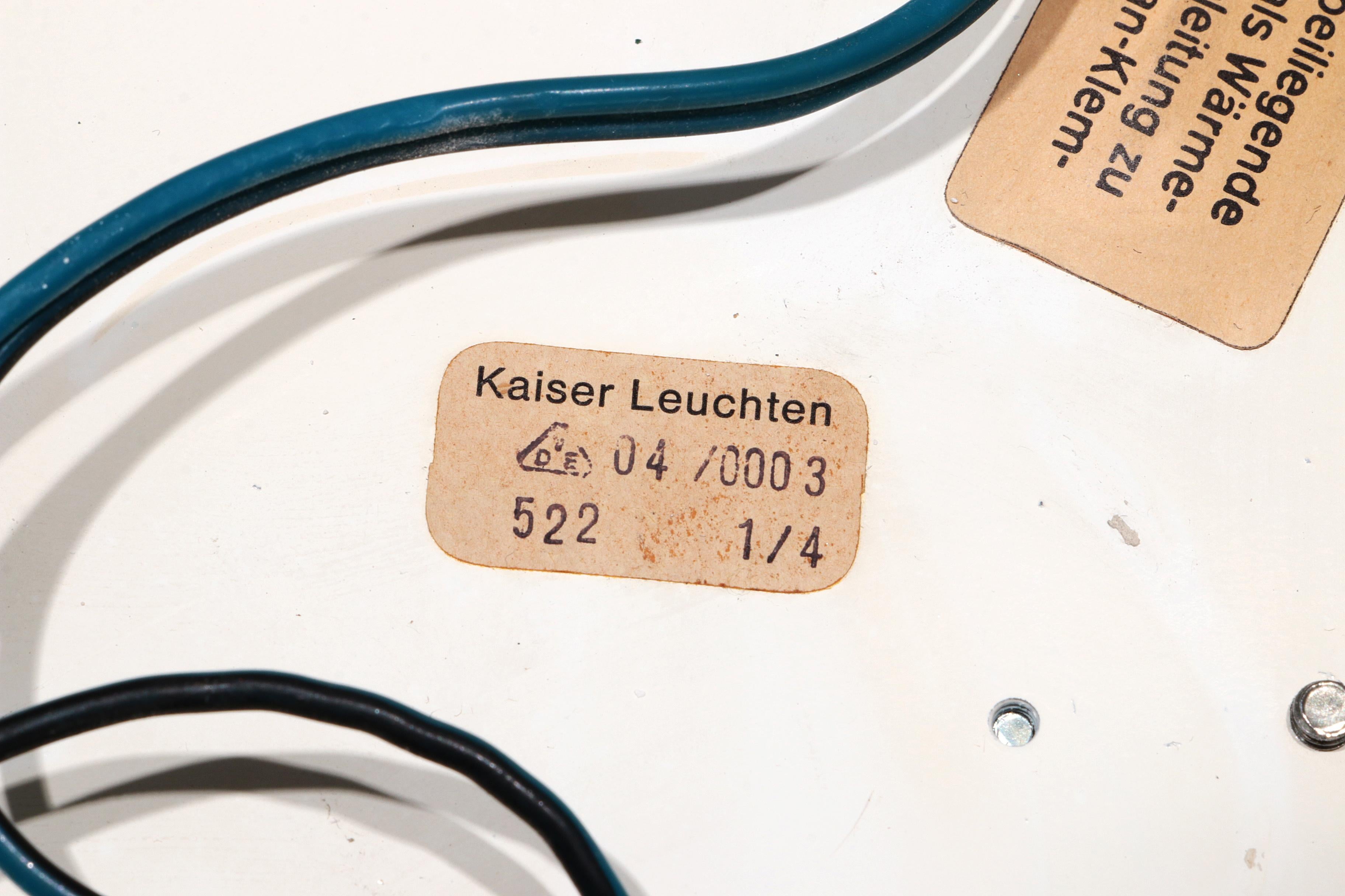 Empotrable de mediados de siglo de Kaiser Idell / Kaiser Leuchten, Alemania, década de 1970 en venta 5