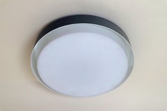 Lampada da incasso di metà secolo di Glashütte Limburg, vetro opalino, anni '60