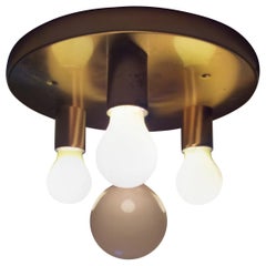 Midcentury Flush Mount:: Wand- oder Deckenleuchte Sputnik:: 1970er Jahre