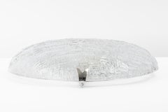 1 of 2 Mid Century Flushmount Murano by Hillebrand, Germany, 1970s