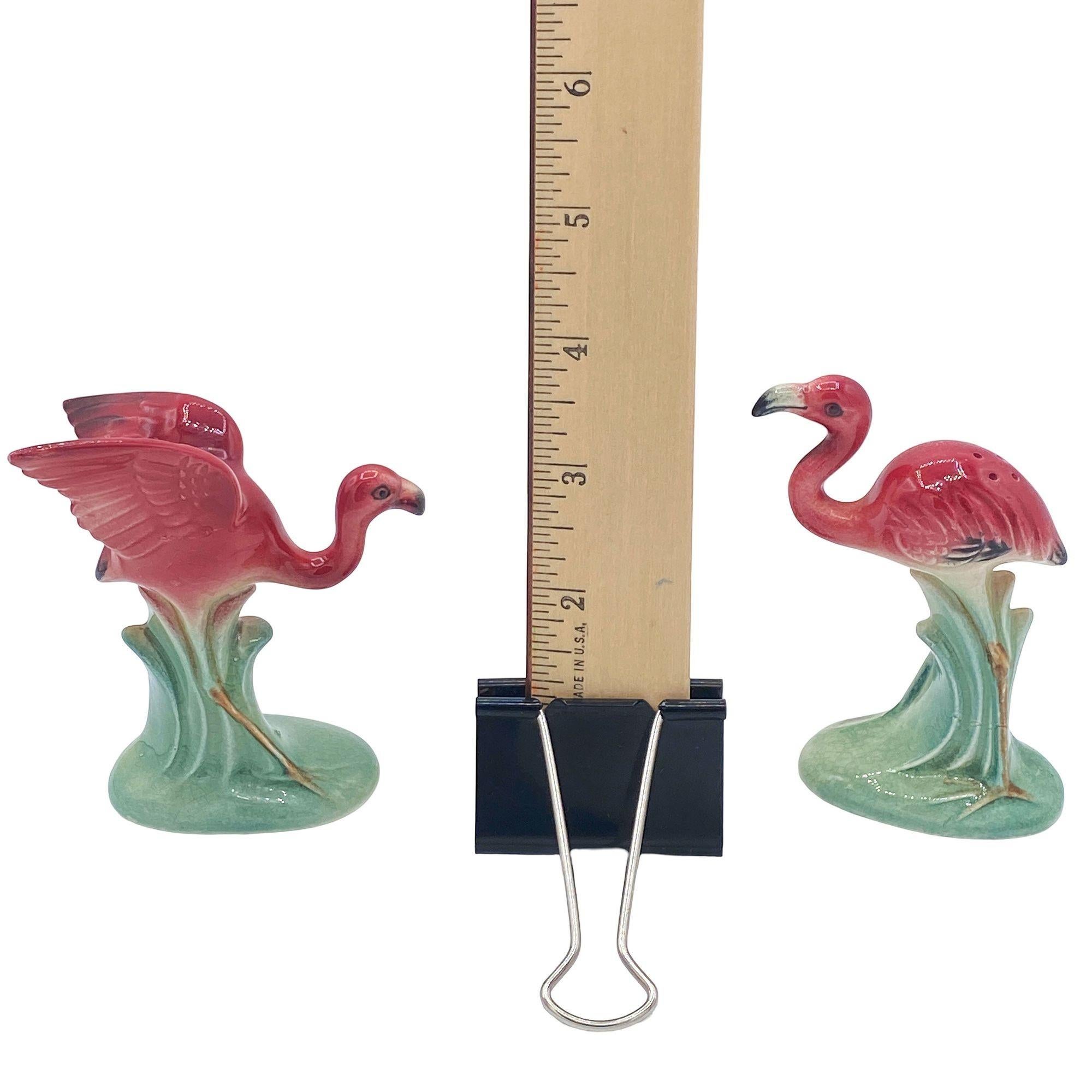 Fliegender Flamingo Keramik Salz- und Pfefferstreuer-Set, Japan, Mitte des Jahrhunderts im Angebot 5