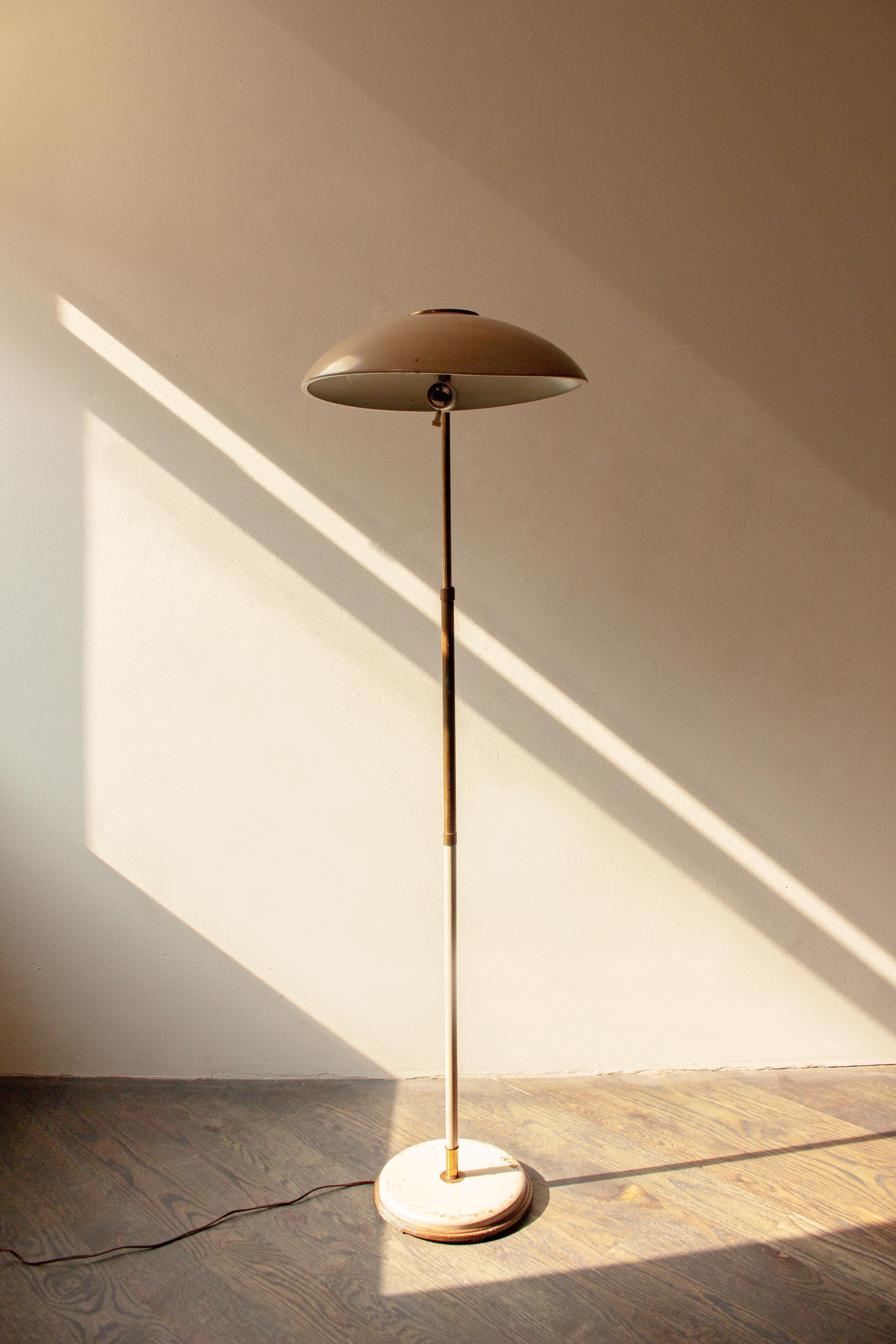 Mid-Century Modern Mid-Century Flying Saucer Floor Lamp