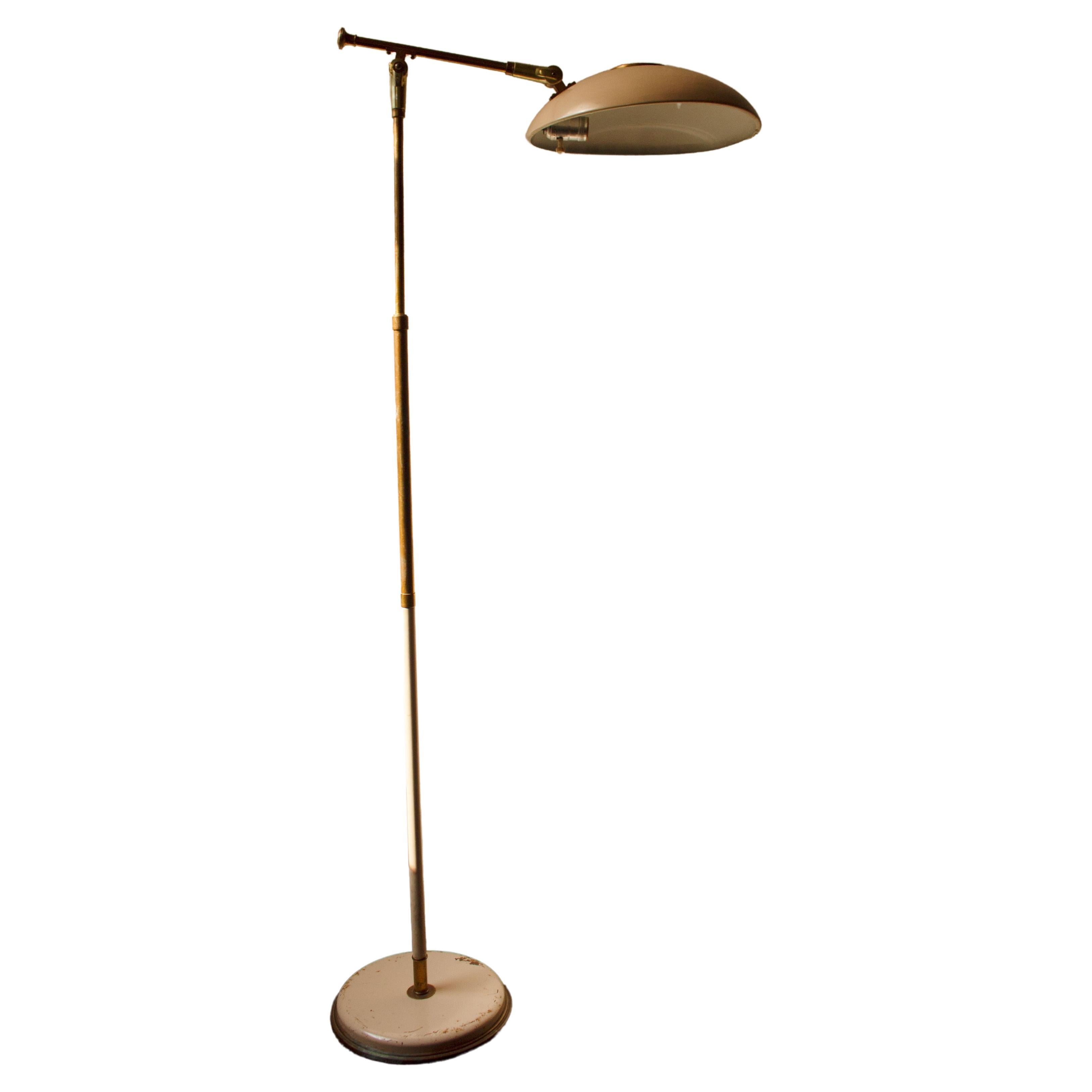 Mid-Century Flying Saucer Floor Lamp For Sale at 1stDibs