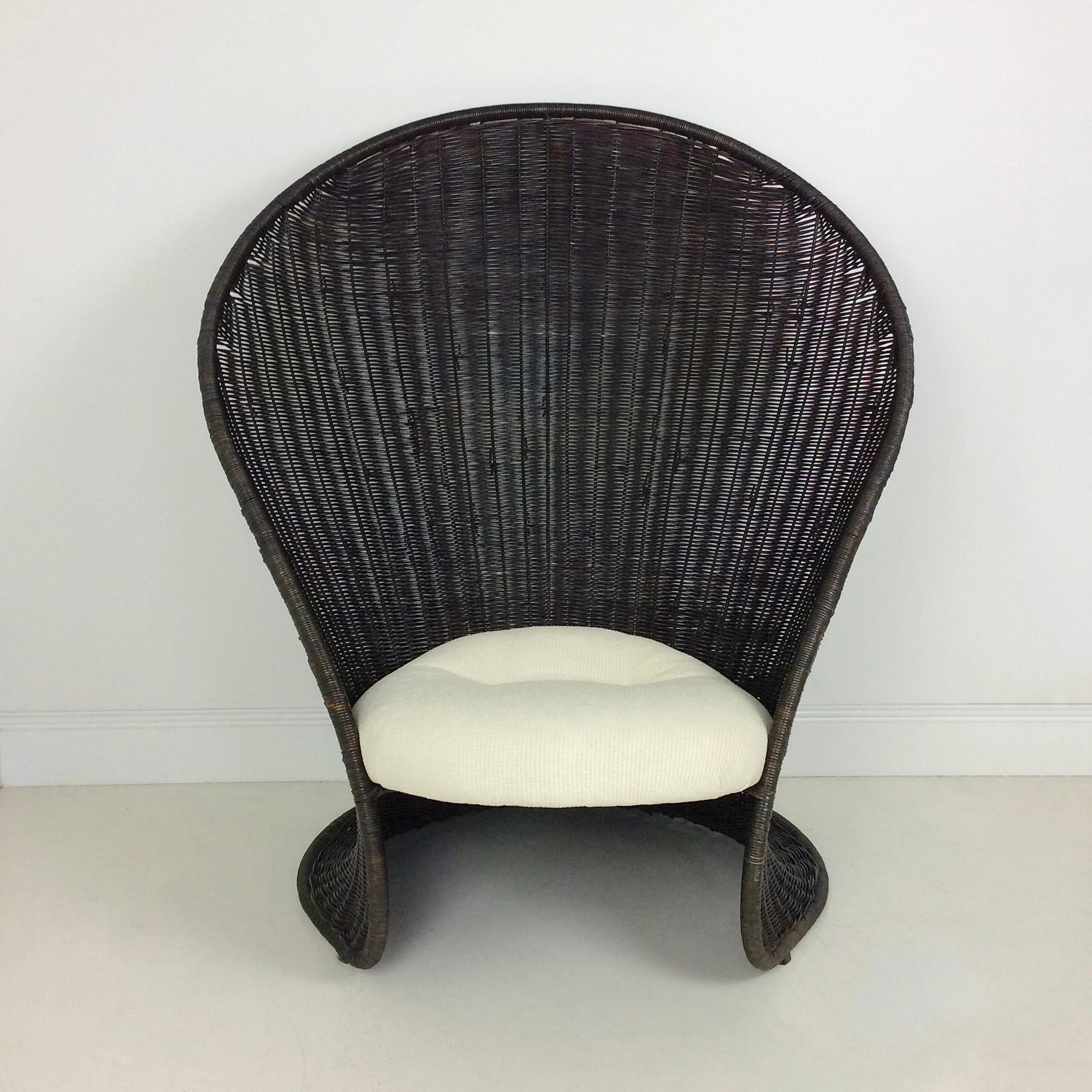 Mid-Century Foglia Chair by Giovanni Travasa for Bonacina, circa 1968, Italy For Sale 8
