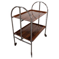 Mid Century Foldable Bar Cart