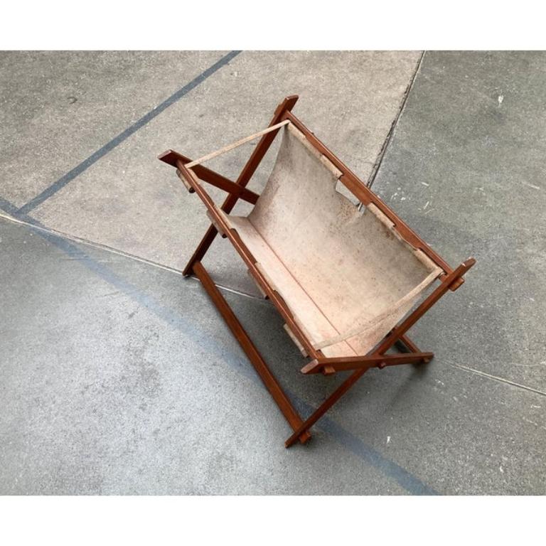 Mid-Century moderno Portariviste pieghevole di metà secolo in teak, anni '60 in vendita