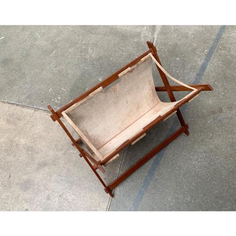 Teak Portariviste pieghevole di metà secolo in teak, anni '60 in vendita