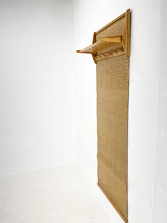 Mid-Century Foldable Reed Wall Hanger, 1970's