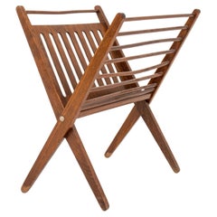Portariviste pieghevole in Wood di metà secolo