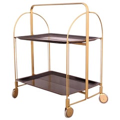 Midcentury Folding Bar Cart Trolley