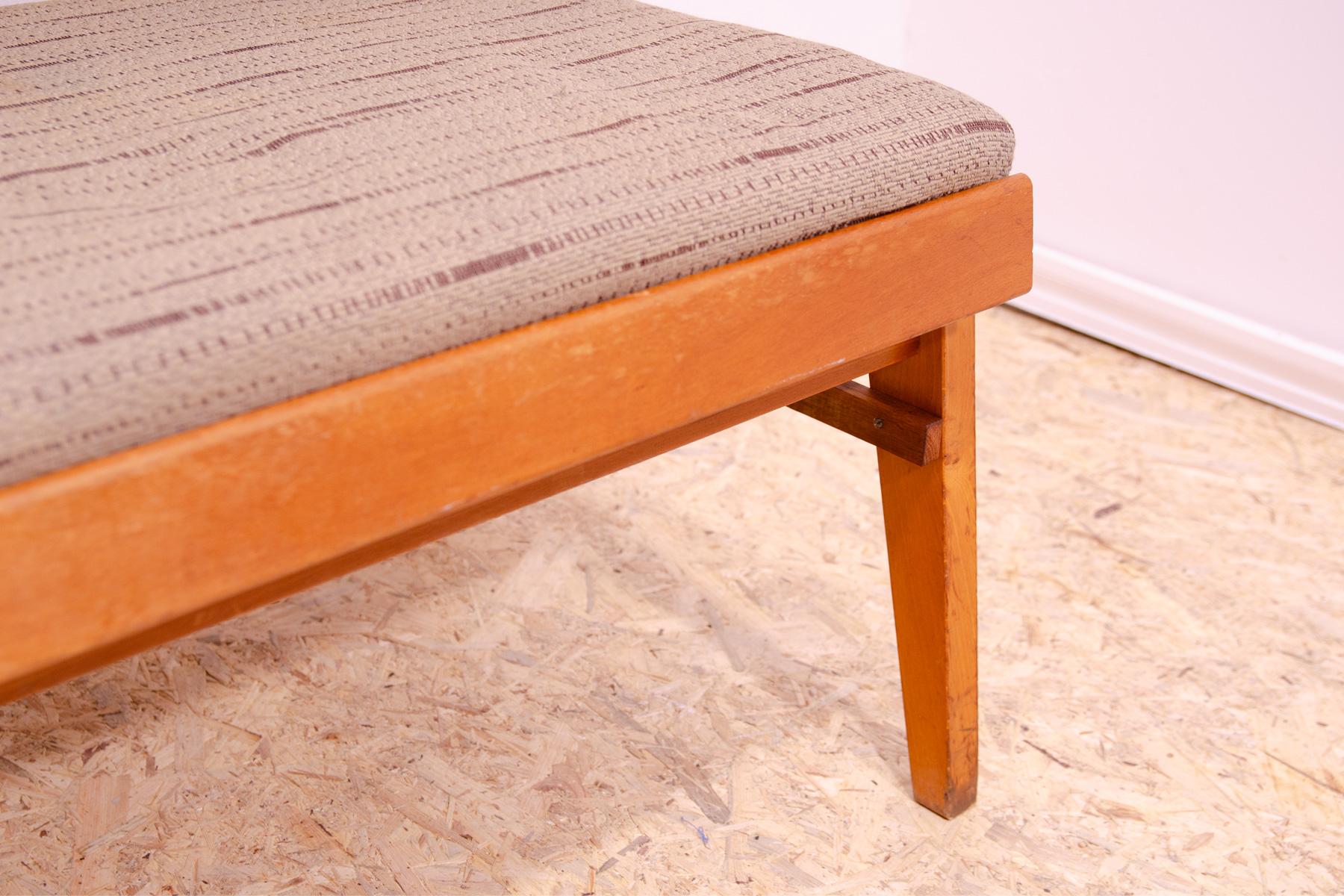 Mid century folding bench, 1960´s, Czechoslovakia For Sale 4