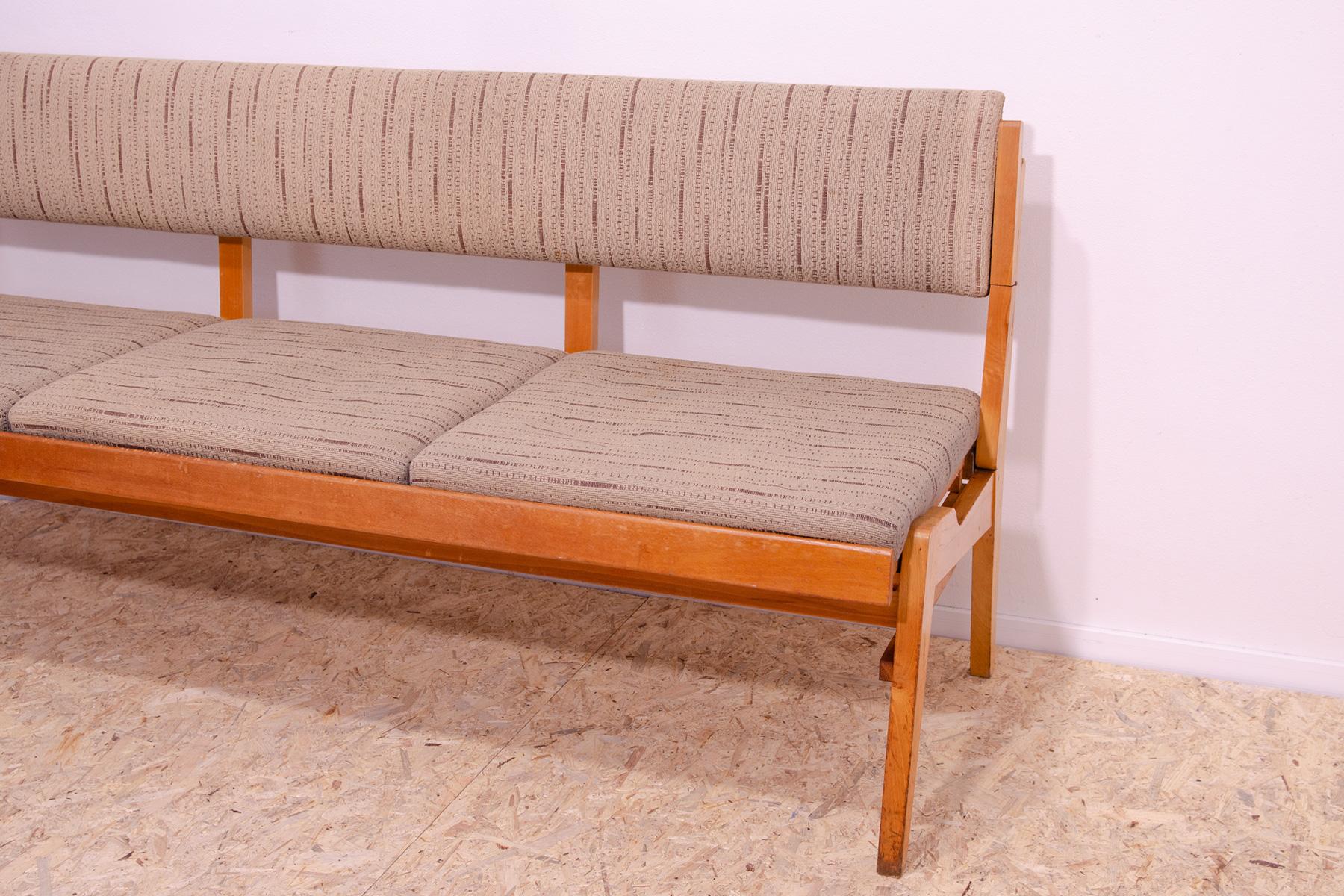 Mid century folding bench, 1960´s, Czechoslovakia For Sale 5