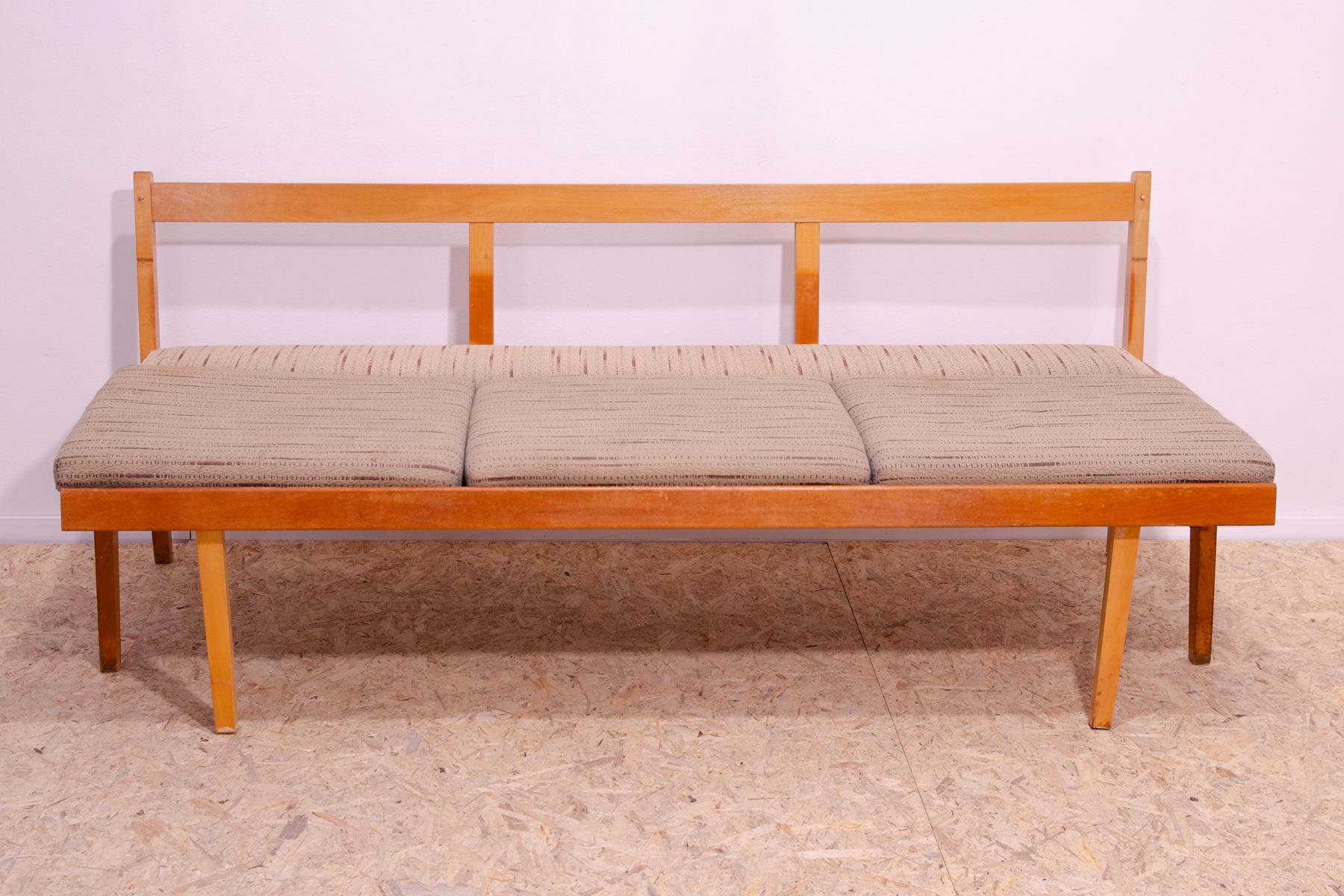 Mid century folding bench, 1960´s, Czechoslovakia For Sale 7