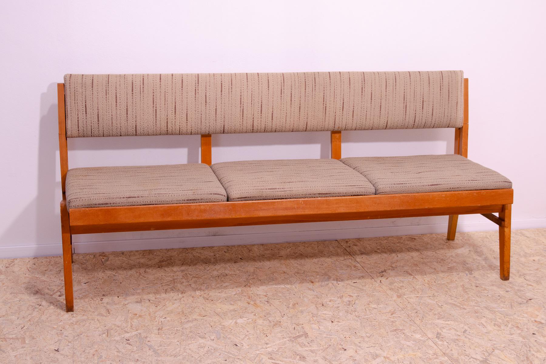 Mid-Century Modern Mid century folding bench, 1960´s, Czechoslovakia For Sale