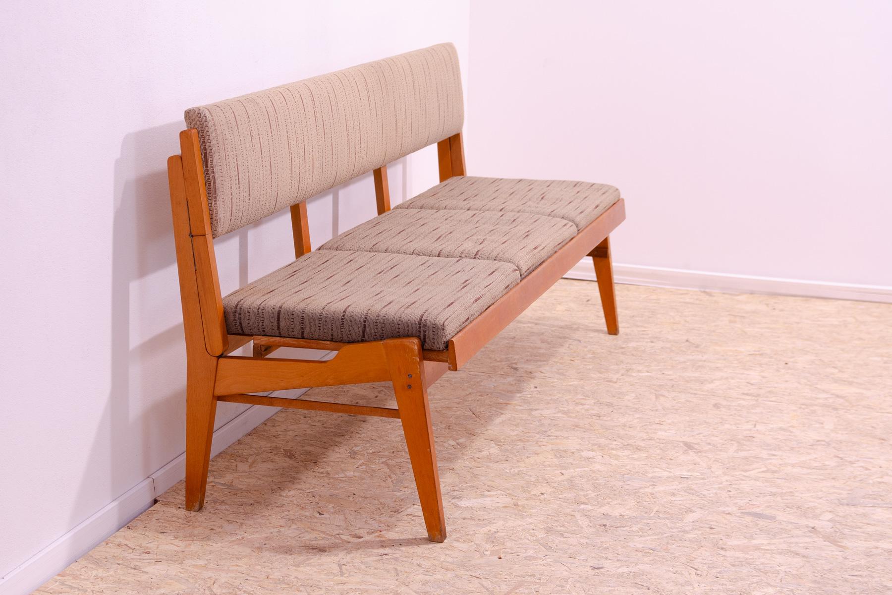 20th Century Mid century folding bench, 1960´s, Czechoslovakia For Sale