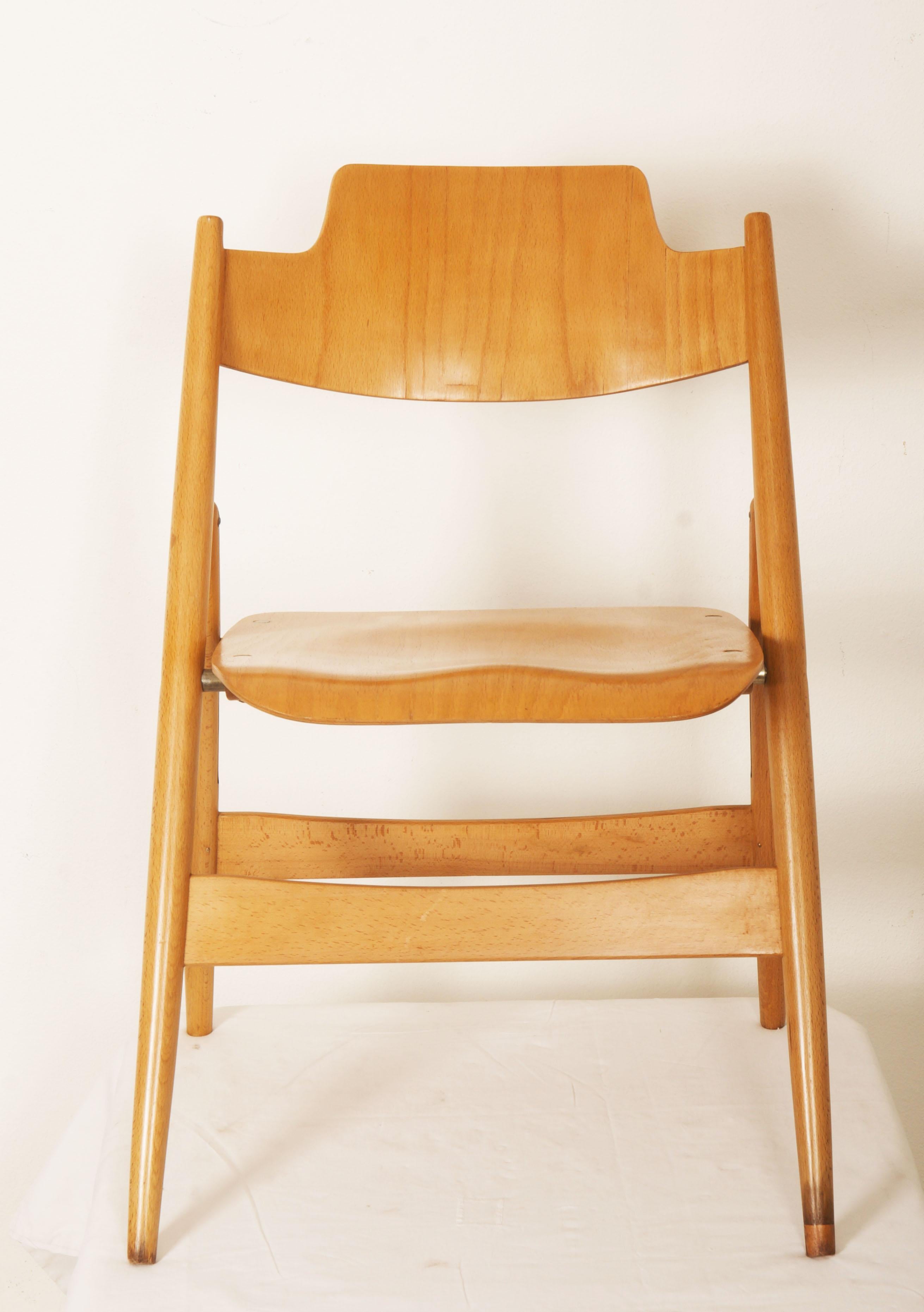 Mid-Century Modern Chaise pliante SE18 d'Egon Eiermann du milieu du siècle dernier en vente
