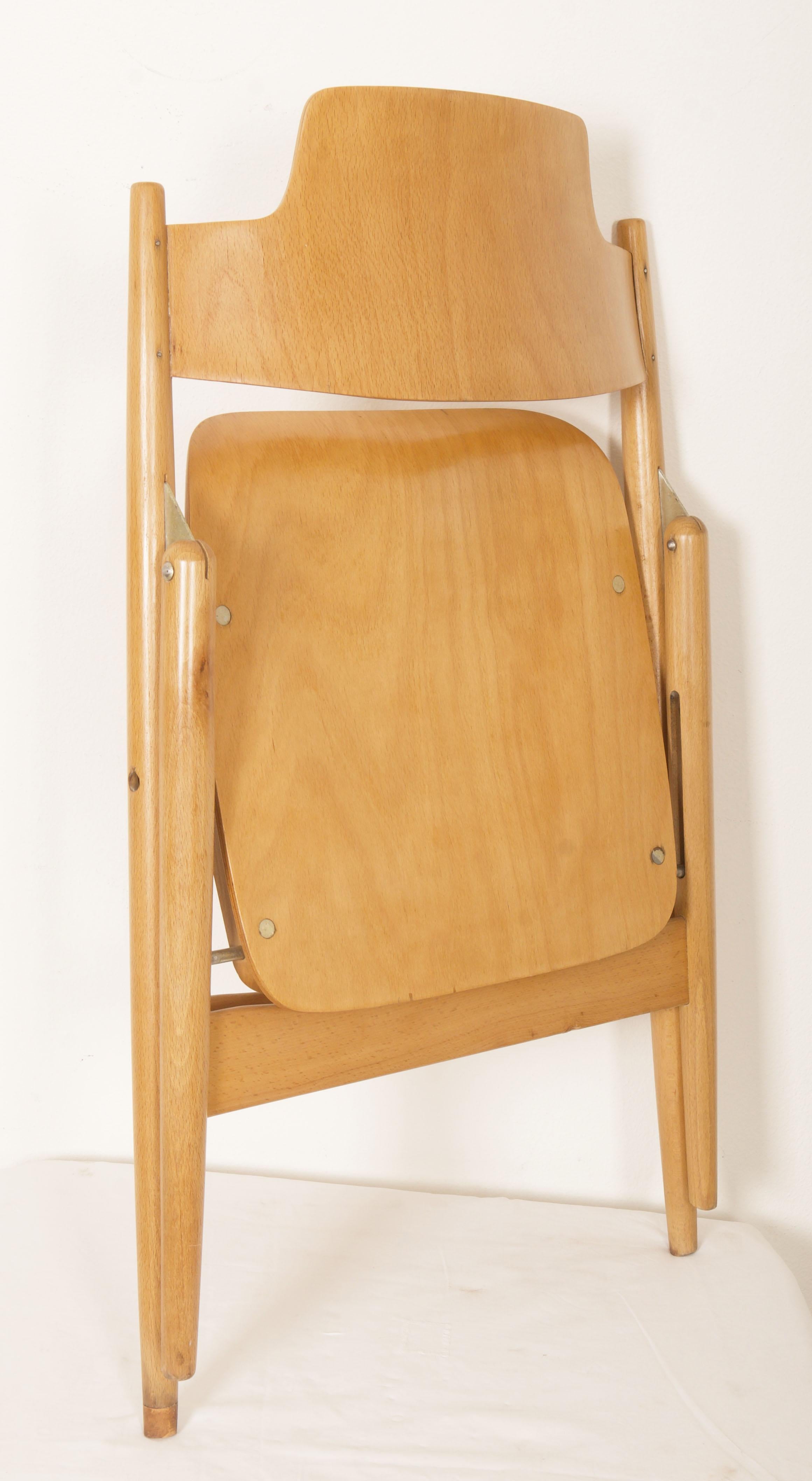 Milieu du XXe siècle Chaise pliante SE18 d'Egon Eiermann du milieu du siècle dernier en vente