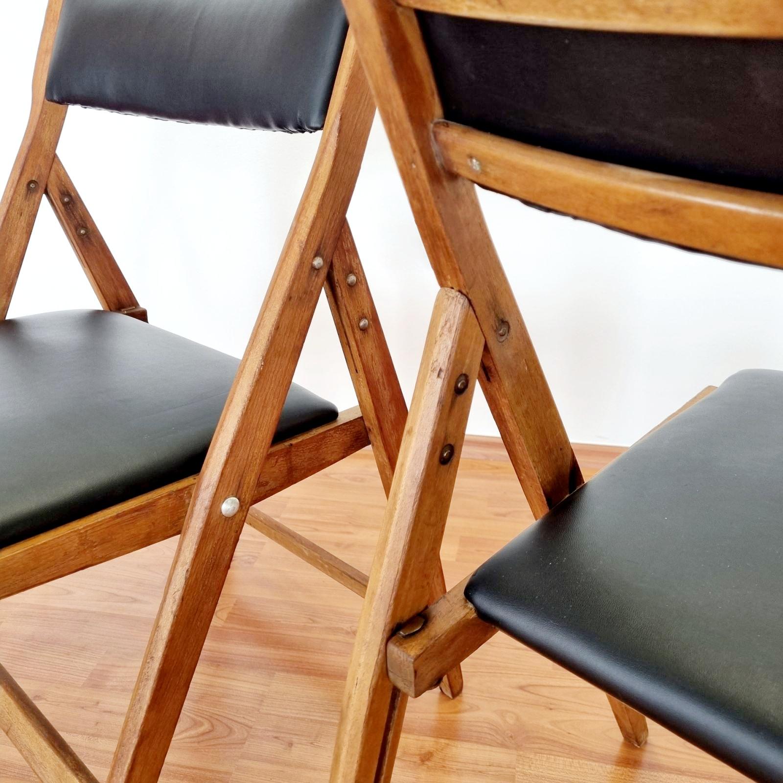 Mid Century Folding Chairs Eden Designed by Gio Ponti, Italy 60s In Good Condition For Sale In Lucija, SI