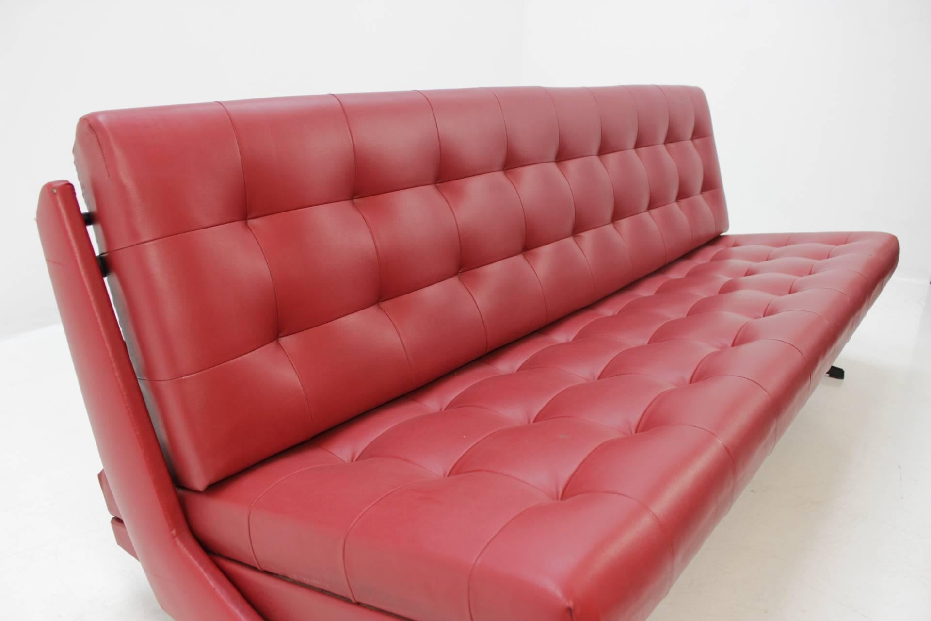 Mid-Century Modern Midcentury Folding Design Sofa, Studio Couch For Sale